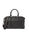 POLO RALPH LAUREN MEN'S WEB STRAP PEBBLED LEATHER DUFFEL BAG,0400012797122