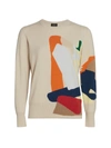 AKRIS INTARSIA CASHMERE KNIT PULLOVER SWEATER,400012891932