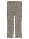 BURBERRY PLAID METALLIZED TROUSERS,400013169974