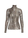 JONATHAN SIMKHAI GRETA SPECKLE SEQUIN LONG-SLEEVE TURTLENECK,400013180413