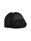 Ugg Quilted Nylon & Faux Fur Trapper Hat In Black