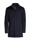 SAKS FIFTH AVENUE MEN'S COLLECTION CASHMERE STAND-COLLAR COAT,0400012737269