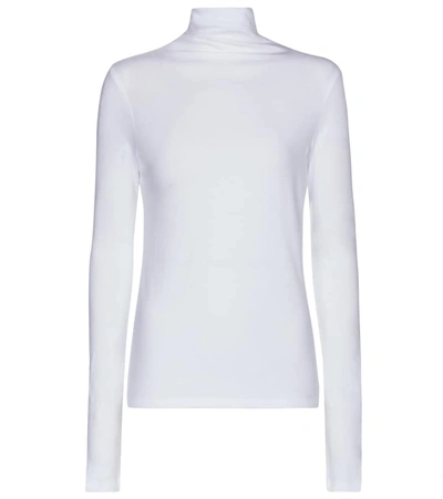 VINCE ESSENTIALS COTTON TURTLENECK TOP,P00524570