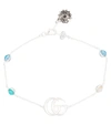 Gucci Gg Marmont Flower Sterling Silver Bracelet In Silver