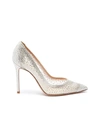 GIANVITO ROSSI RANIA STRASS EMBELLISHED PUMPS