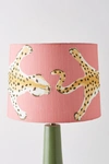 Dana Gibson Leopard Lamp Shade In Orange