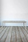 Anthropologie Inlet Teak Dining Table, 7' In Grey