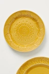 ANTHROPOLOGIE OLD HAVANA BREAD PLATES, SET OF 4 BY ANTHROPOLOGIE IN YELLOW SIZE S/4 CANAPE,47631775