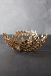 Terrain Gilded Leaf Decorative Bowl In Gold