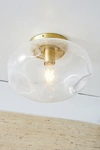 Anthropologie Mckenzie Iridescent Flush Ceiling Light In White