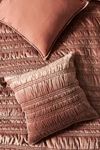 Anthropologie Lustered Velvet Alastair Euro Sham By  In Orange Size Euro Sham In Orange