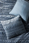 Anthropologie Lustered Velvet Alastair Euro Sham By  In Silver Size Euro Sham In Silver