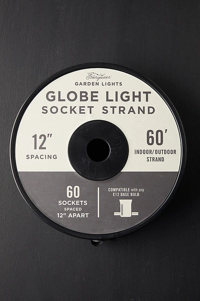 Terrain Stargazer Garden Lights Globe Lights Socket Strand, 60' In Black