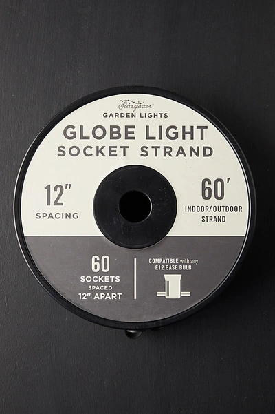 Terrain Stargazer Garden Lights Socket Strand, 60' In Black