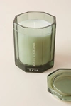 Makers Of Wax Goods Octagonal Glass Candle In Green