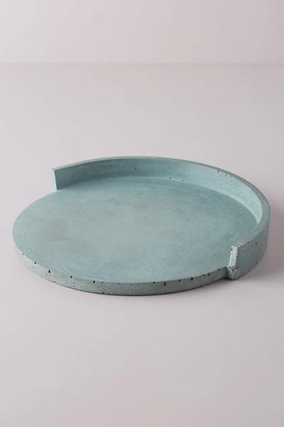 Alice Tacheny Concrete Slab Tray In Blue