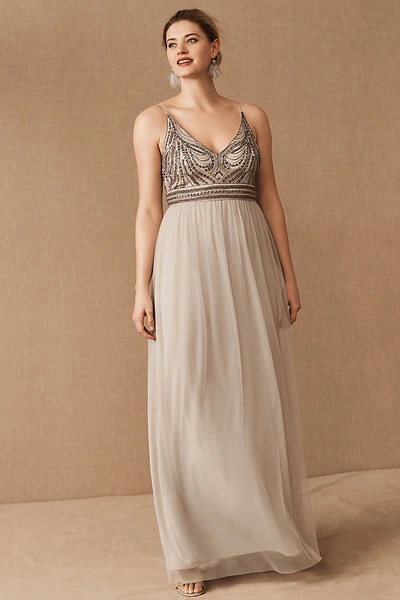 Bhldn Vilette Dress In Silver