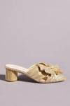 Loeffler Randall Emilia Heeled Mules In Gold