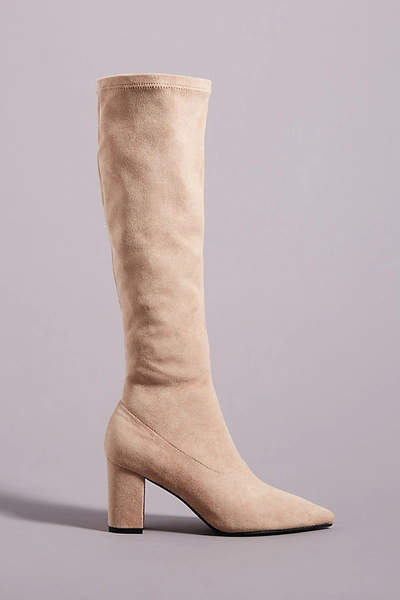 Silent D Comess Knee-high Boots In Beige