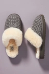 Ugg Cozy Knit Genuine Shearling Slipper In Grey