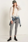 Pilcro And The Letterpress Pilcro High-rise Button-fly Skinny Corduroy Pants In Blue