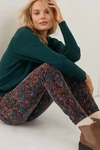 Pilcro And The Letterpress Pilcro High-rise Button-fly Skinny Corduroy Pants In Purple