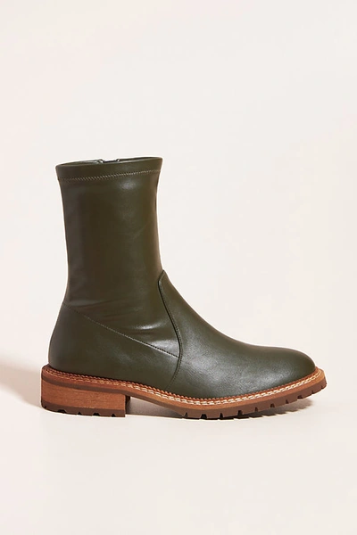 Silent D Rareful Ankle Boots In Green