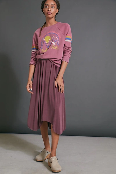Amadi Ellen Midi Skirt In Purple