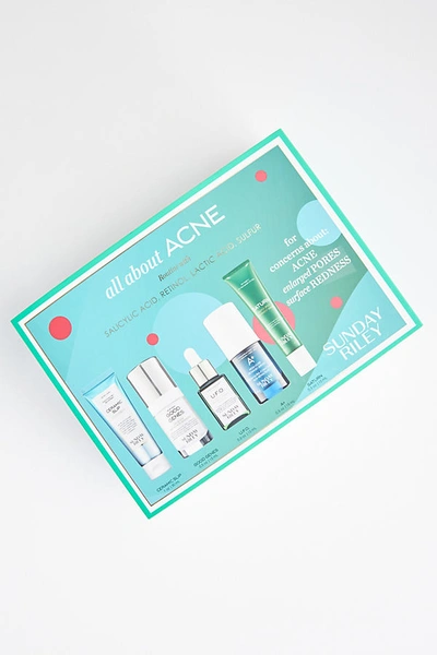 Sunday Riley All About Acne Kit In Green