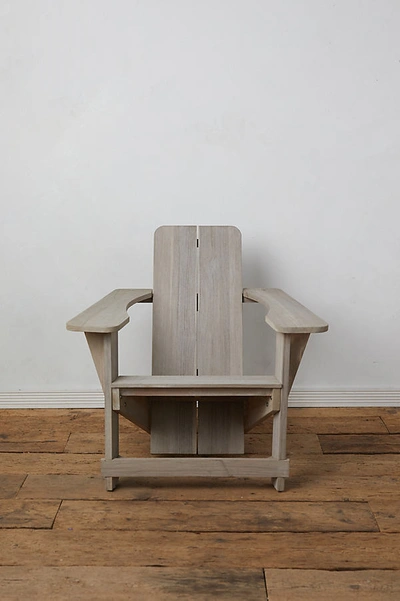 Terrain Grafton Teak Chair In Grey