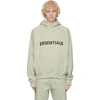 Essentials Green Pullover Hoodie In Sage