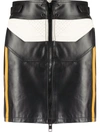 DIESEL COLOUR-BLOCK BIKER MINI SKIRT