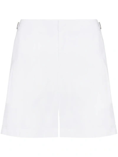 Orlebar Brown Bulldog Buckle Detailed Swim Shorts In White