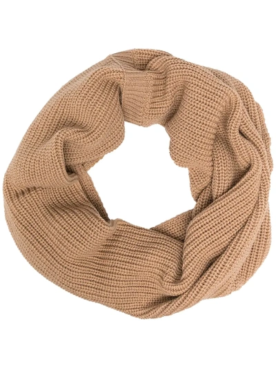 Ma'ry'ya Ribbed-knit Snood In Neutrals