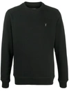 ALLSAINTS EMBROIDERED-LOGO COTTON SWEATSHIRT