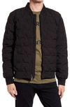 KARL LAGERFELD HEAT SEALED QUILTED BOMBER JACKET,LO0C0047
