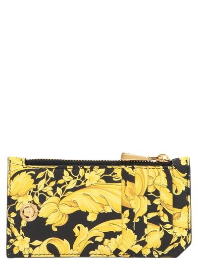 Versace Barocco Cardholder In Multicolor