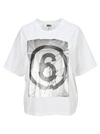 MM6 MAISON MARGIELA MM6 6 LOGO T-SHIRT,11594099