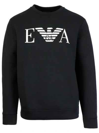 Emporio Armani Man Jersey Sweatshirt Sweatshirt In Black