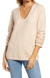 Treasure & Bond V-neck Sweater In Pink Hero