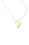 ADORNIA HEART LOCKET NECKLACE,N-857YGPBR