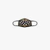 Dolce & Gabbana Baroque And Polka Dot Print Neoprene Mask In Black