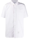 THOM BROWNE GROSGRAIN-TRIM OXFORD SHIRT