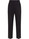 DOLCE & GABBANA HIGH-WAISTED CROPPED TROUSERS