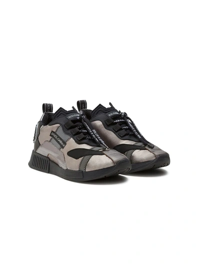 Dolce & Gabbana Kids' Ns1 Low-top Trainers In Black