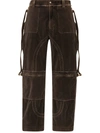 DOLCE & GABBANA VELVET CARGO TROUSERS