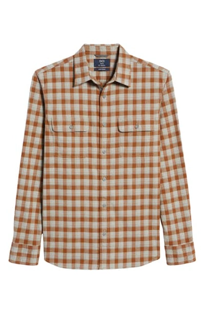 1901 trim fit dress shirt Report Collection Men's 4-Way Houndstooth-Print Woven Dress Shirt - Black