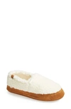 Acorn Moc Faux Fur Slipper In Buff Popcorn