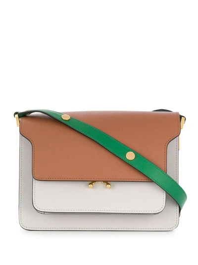 Marni Trunk Crossbody Bag In Orange