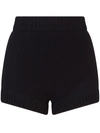 DOLCE & GABBANA HIGH-WAISTED CASHMERE SHORTS